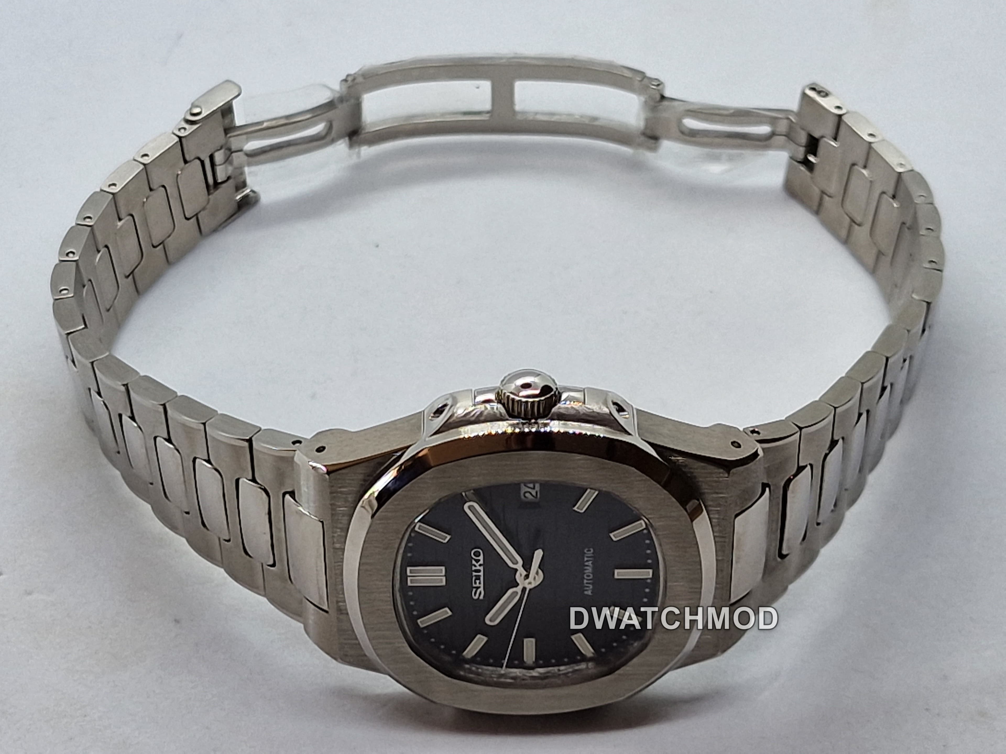 Orologio Mod Nautilus nero Nh35 automatico 40 mm vetro zaffiro — foto 7