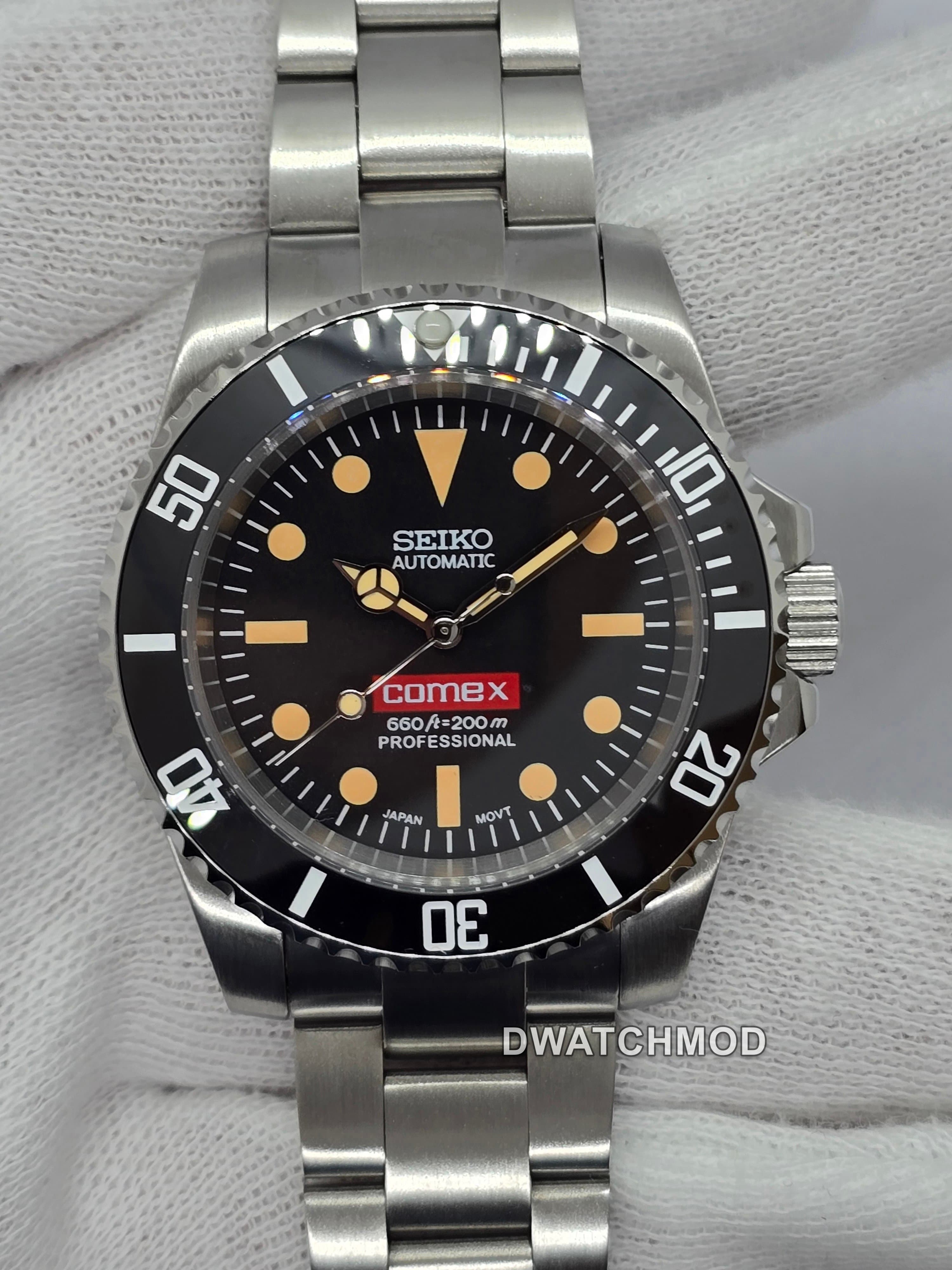 Orologio Mod Comex Submariner no data Nh35 automatico 40mm vetro zaffiro