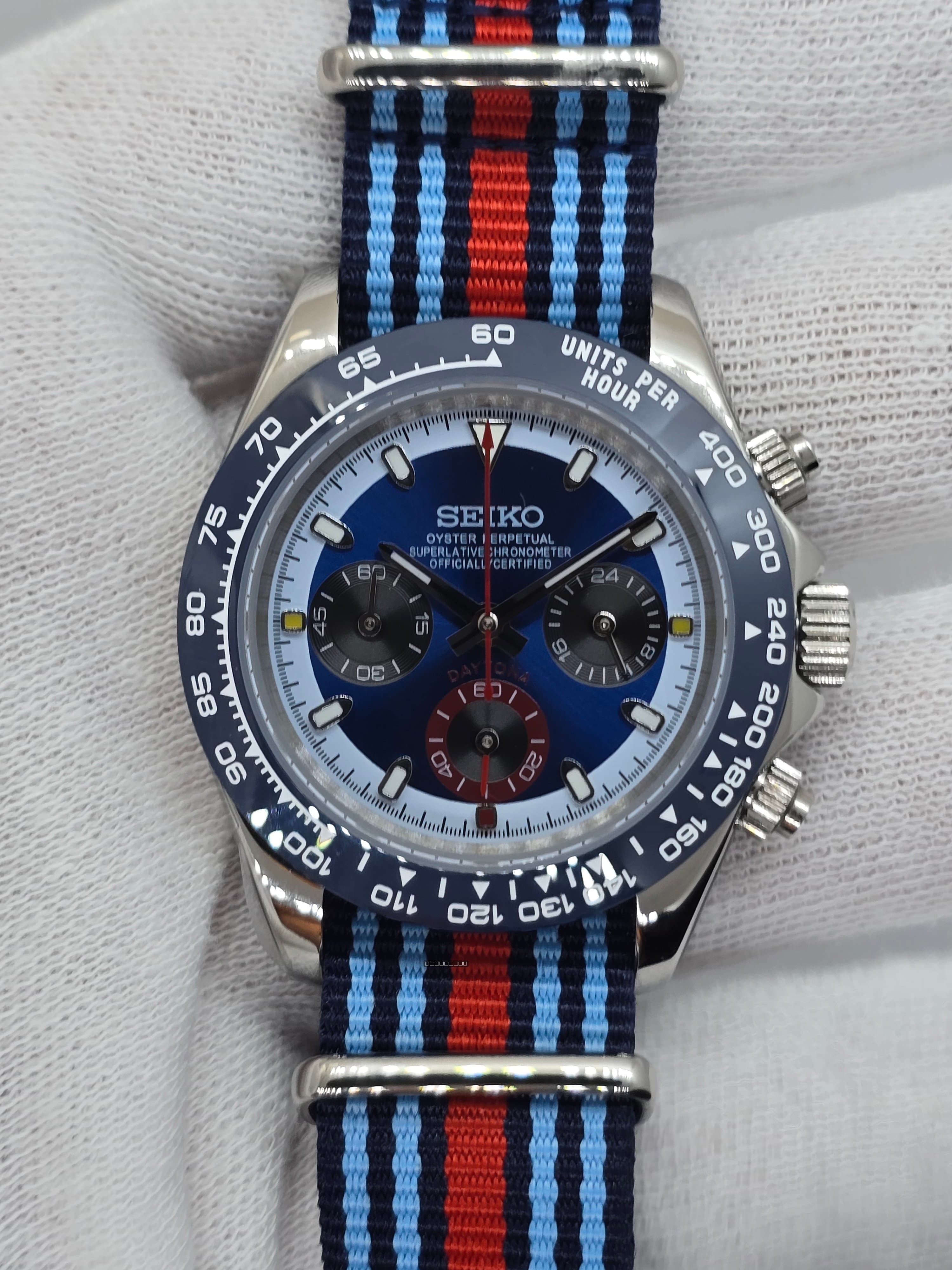 Orologio Mod Daytona Racing cronografo Vk63 quarzo 40 mm cinturino Nato