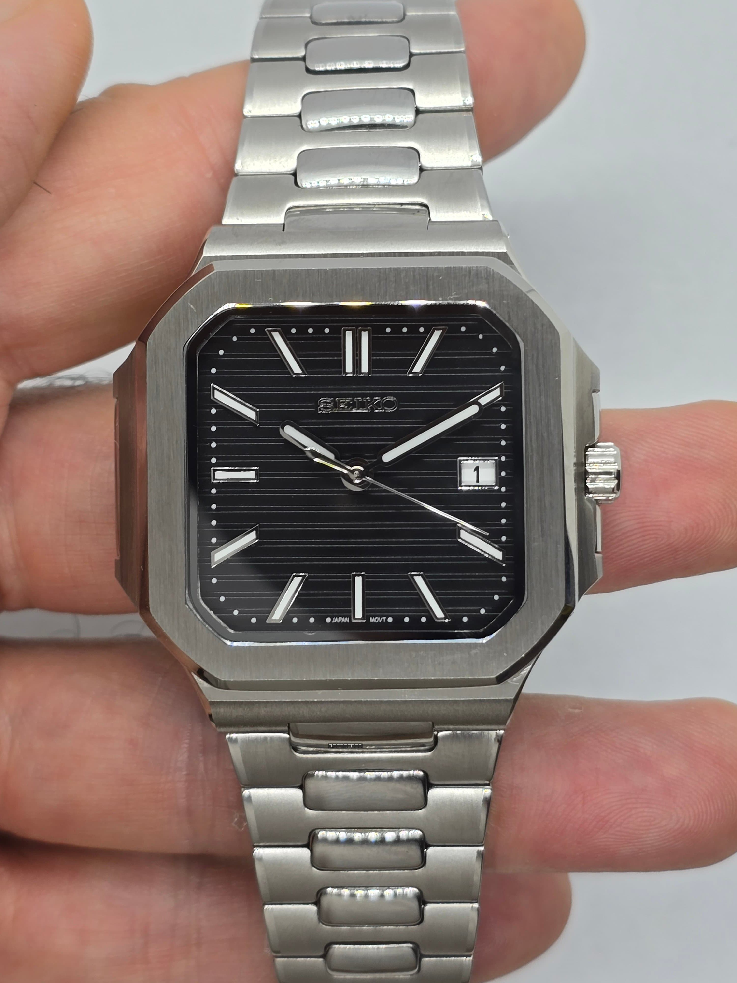 Orologio Mod Cubitus nero Nh35 automatico 40mm vetro zaffiro