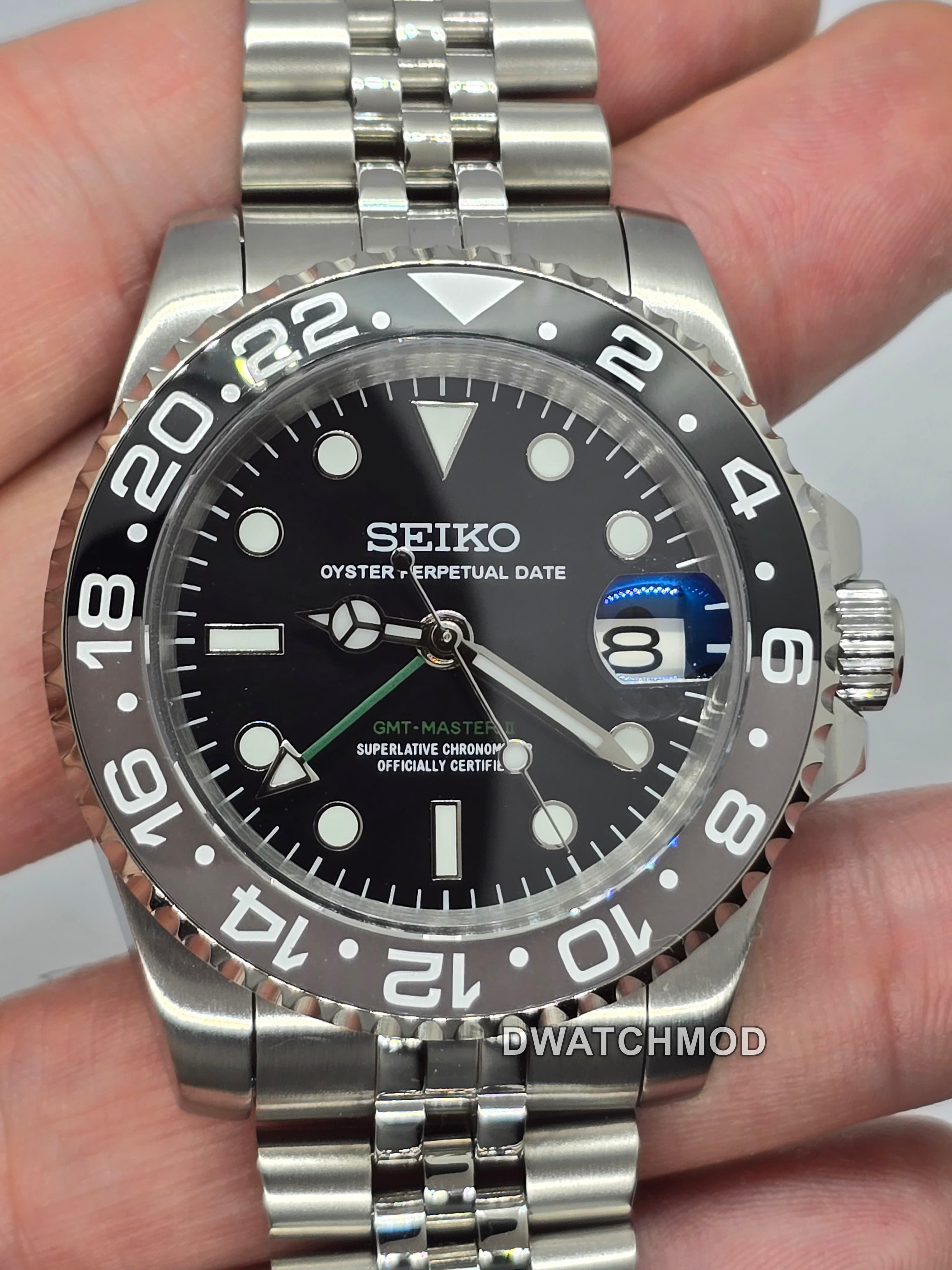 Orologio Mod Gmt Bruce Wayne Nh34 automatico 40 mm vetro zaffiro