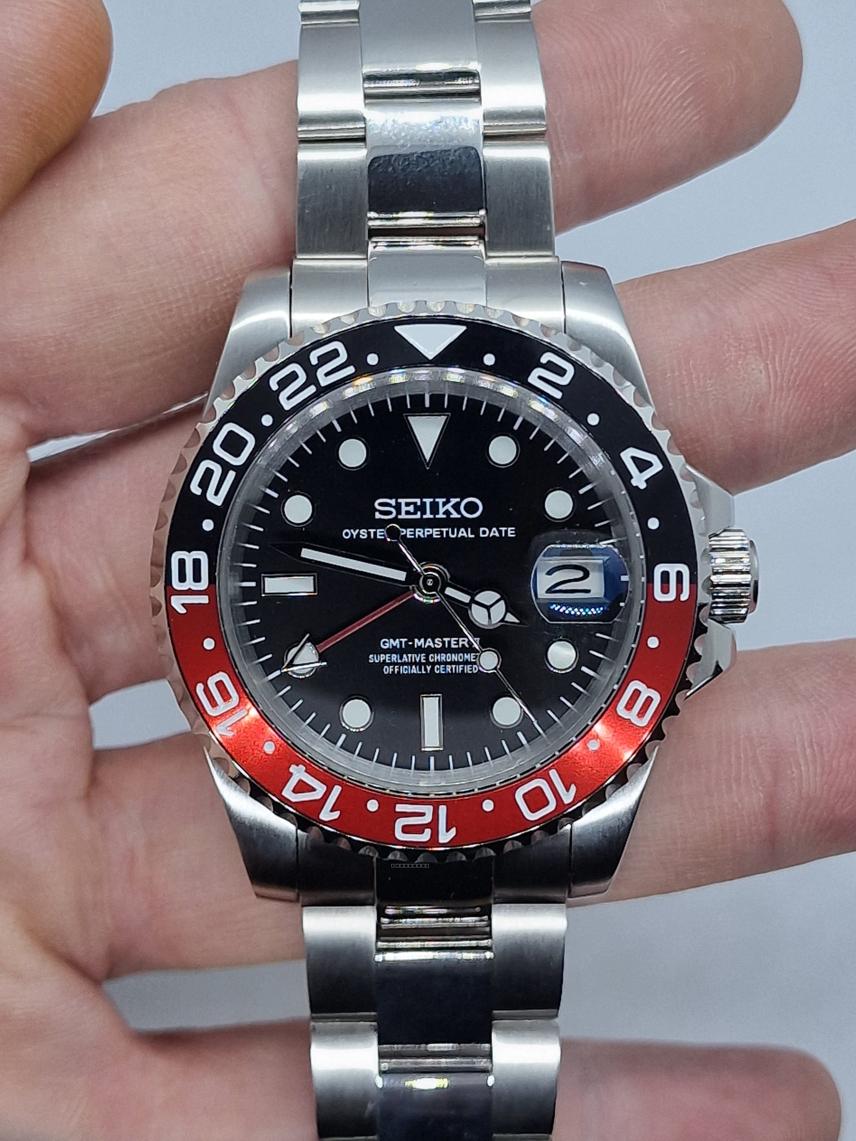 Orologio Mod Gmt Coke Nh34 automatico 40mm vetro zaffiro